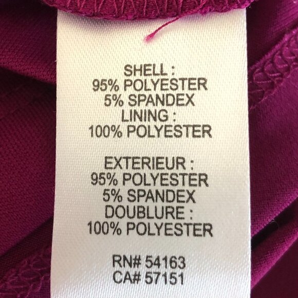 Ivanka Trump V Neck with Lacing Detail 3/4 Sleeve Dress Bold Purple Size S - Picture 11 of 12